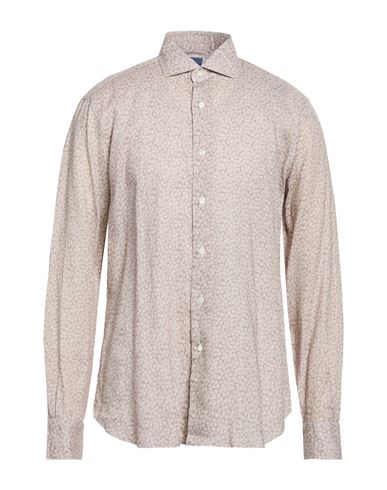 Man Shirt Beige Size 17 ½ Linen