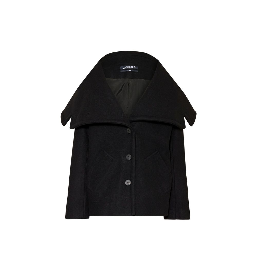 Virgin Wool Coat — Black