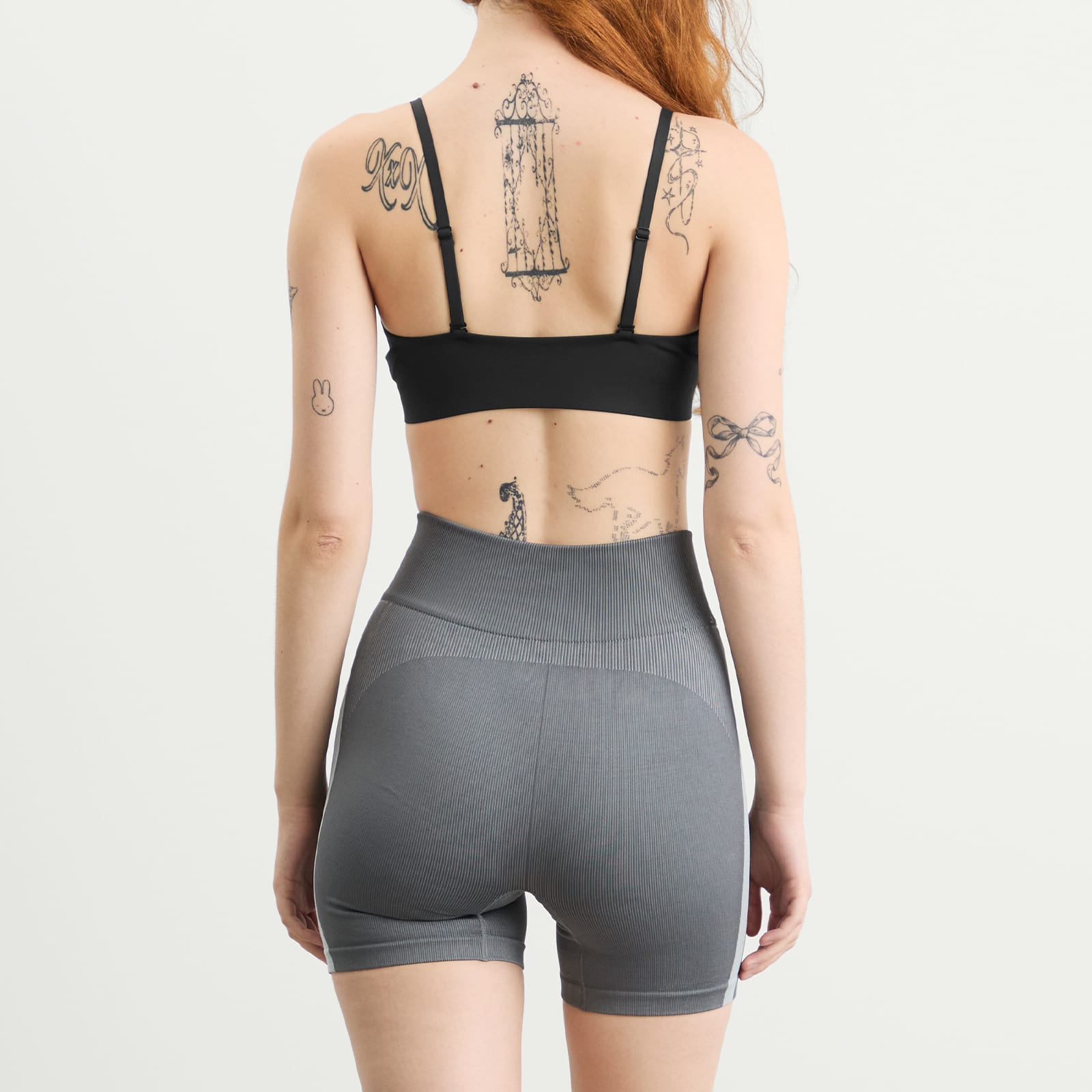 Women's Form Triangle Bra Black/Smoke Grey