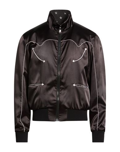 Man Jacket Black Size 40 Polyester, Elastane