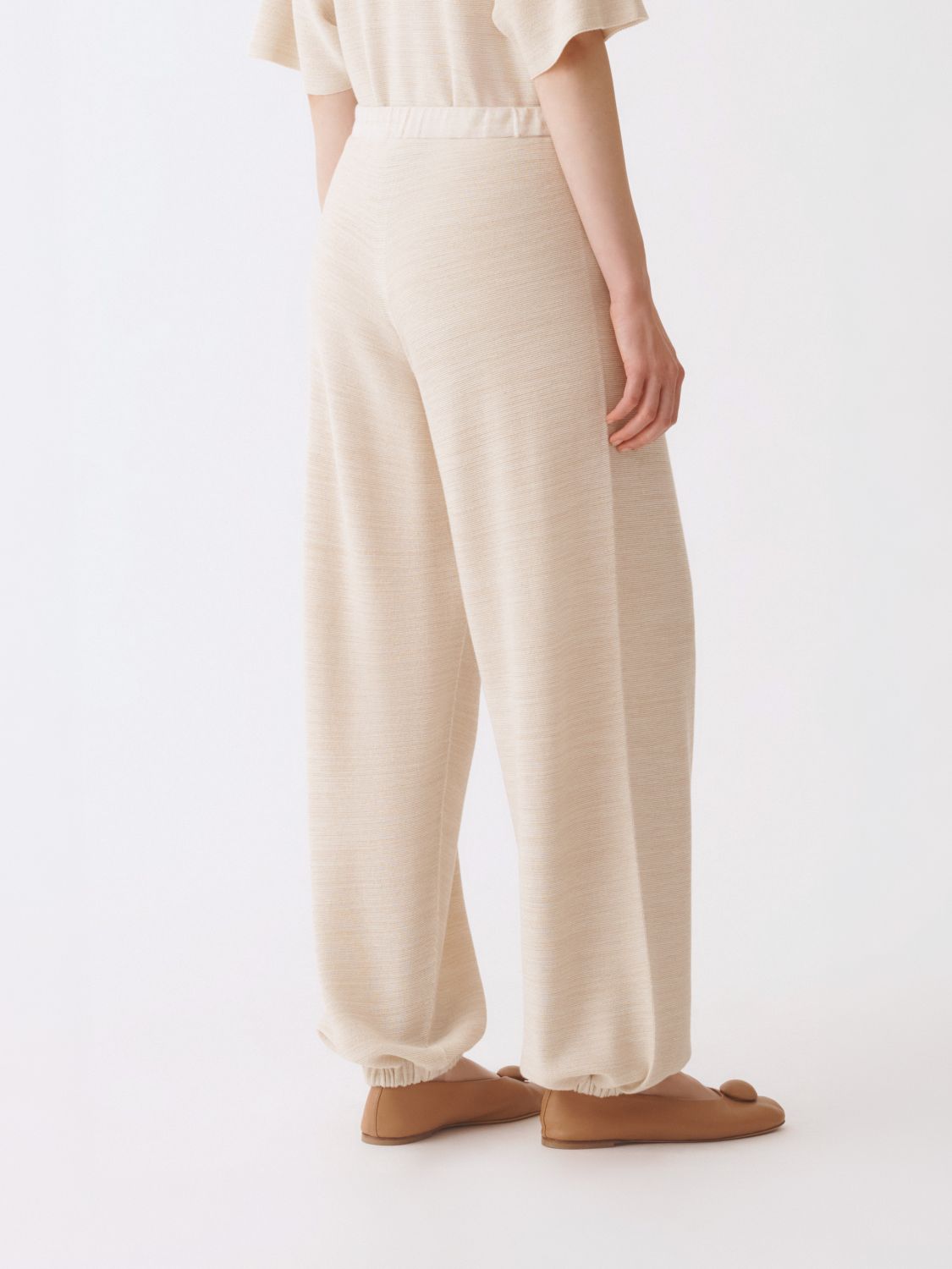 Pants Woman color Ivory