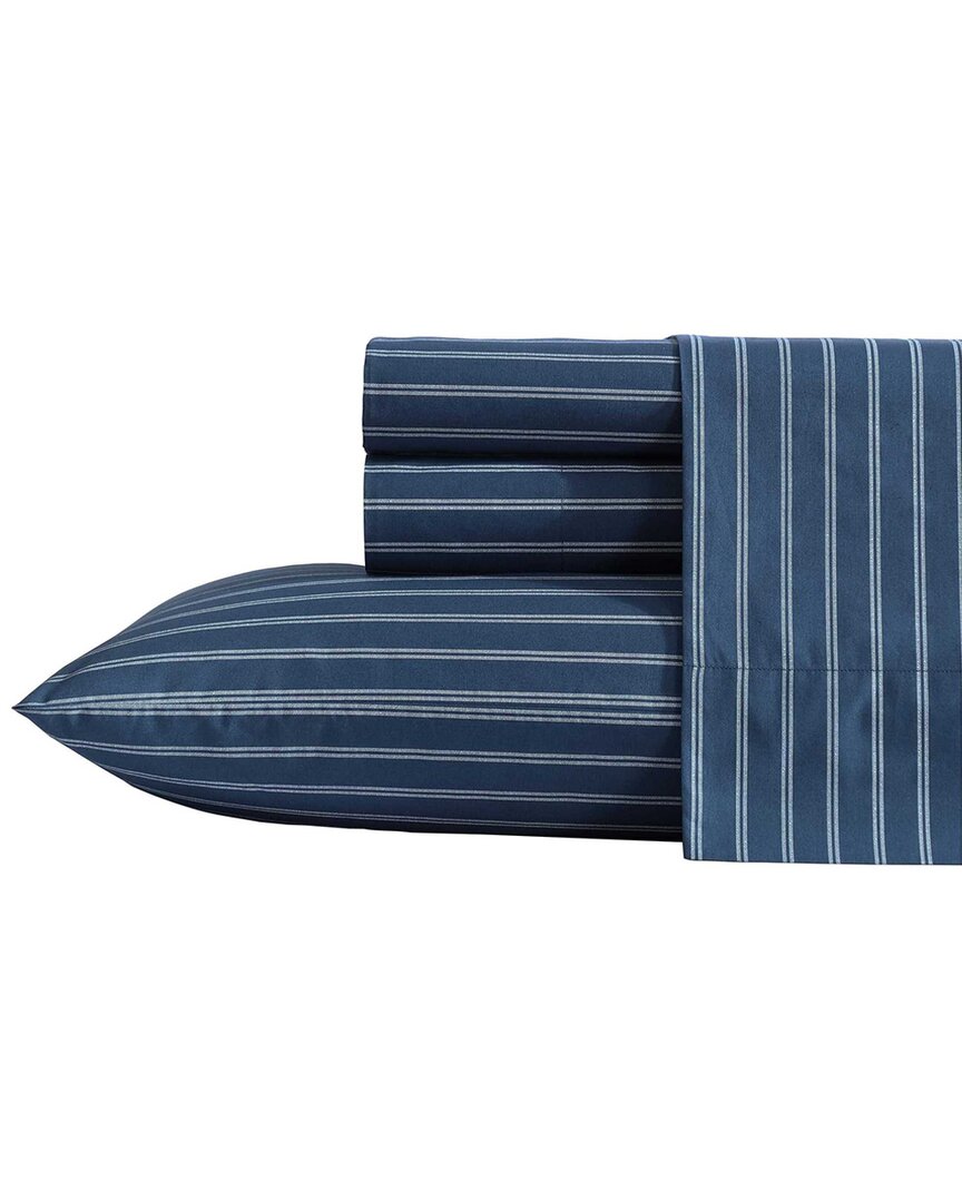 200 Thread Count Richmond Stripe Cotton Percale Sheet Set