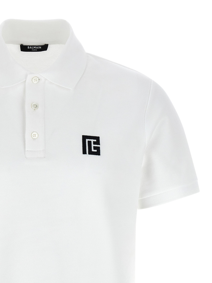 PB Logo-embroidered Cotton Polo Shirt
