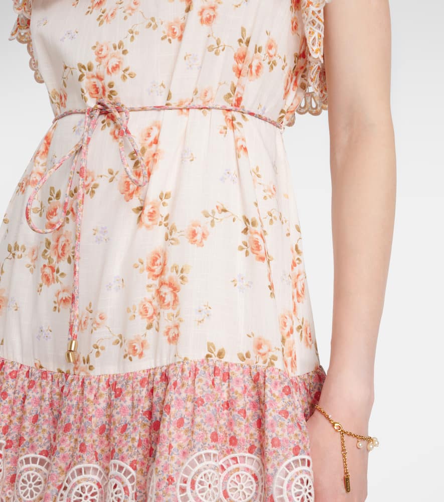 Lucky tiered cotton maxi dress