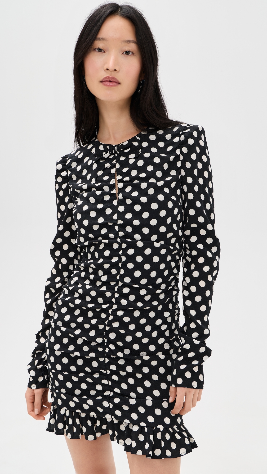 Jast Ruched Mini Dress Combo4 Black