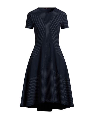 Woman Midi dress Midnight blue Size 2 Nylon, Elastane, Polyester
