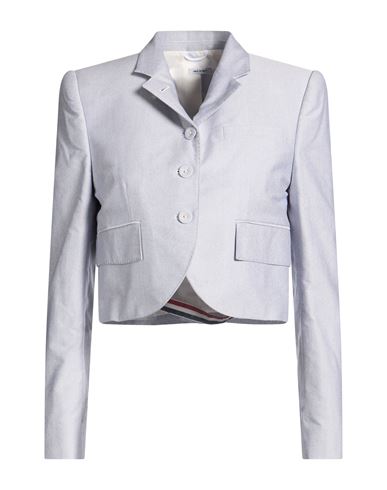 Woman Blazer Blue Size 4 Cotton