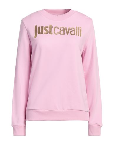 Just Cavalli Woman Sweatshirt Pink Size M Cotton, Elastane