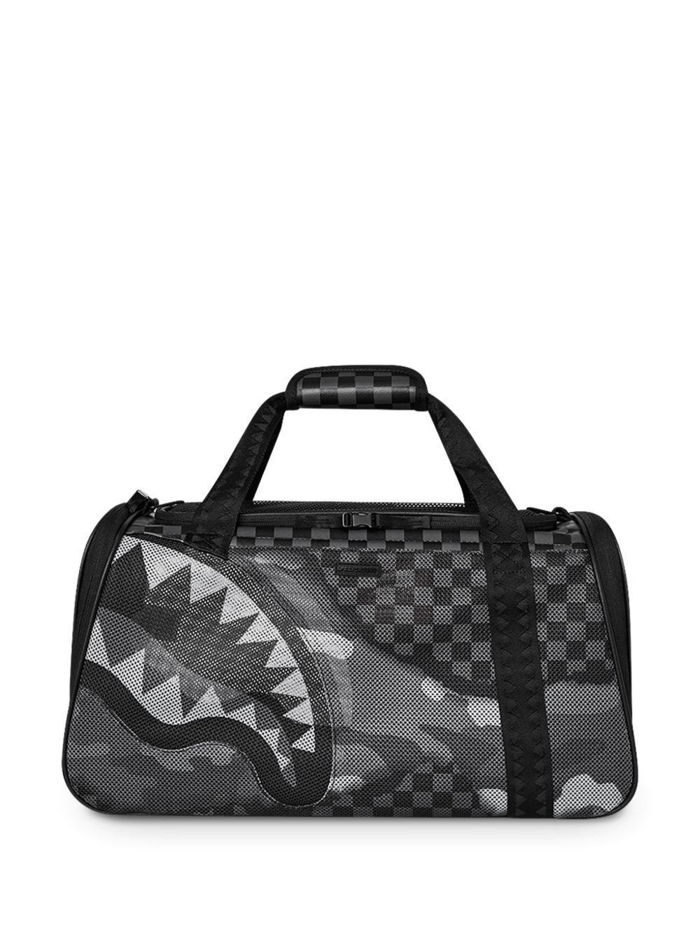 Graphic-print pet bag - Black