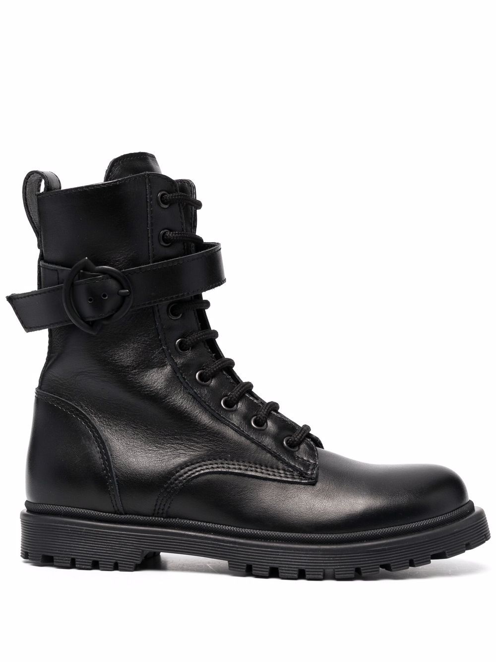 Carinne lace-up combat boots - Black