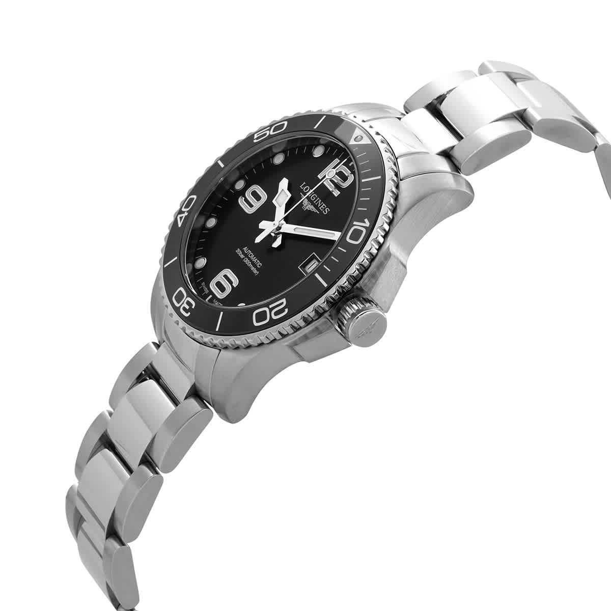 HydroConquest Automatic Black Dial Mens Watch L3.780.4.56.6
