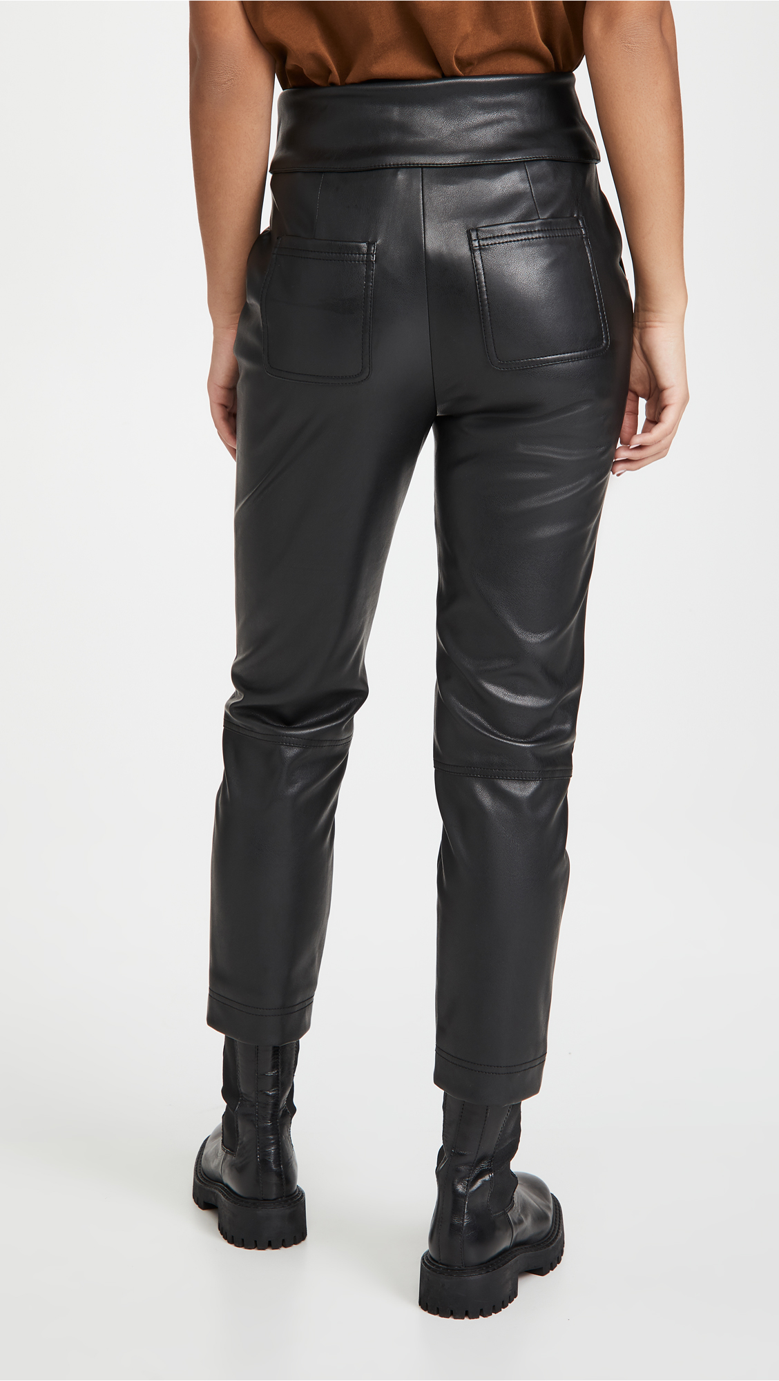 Tessa Vegan Leather Tie Waist Pants