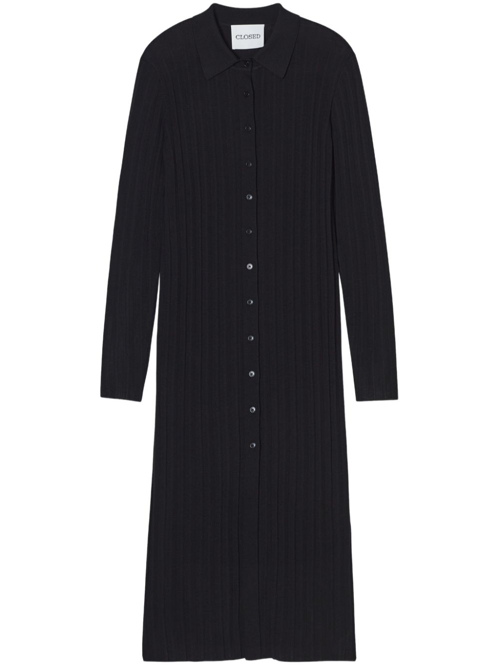 Knitted midi dress - Black