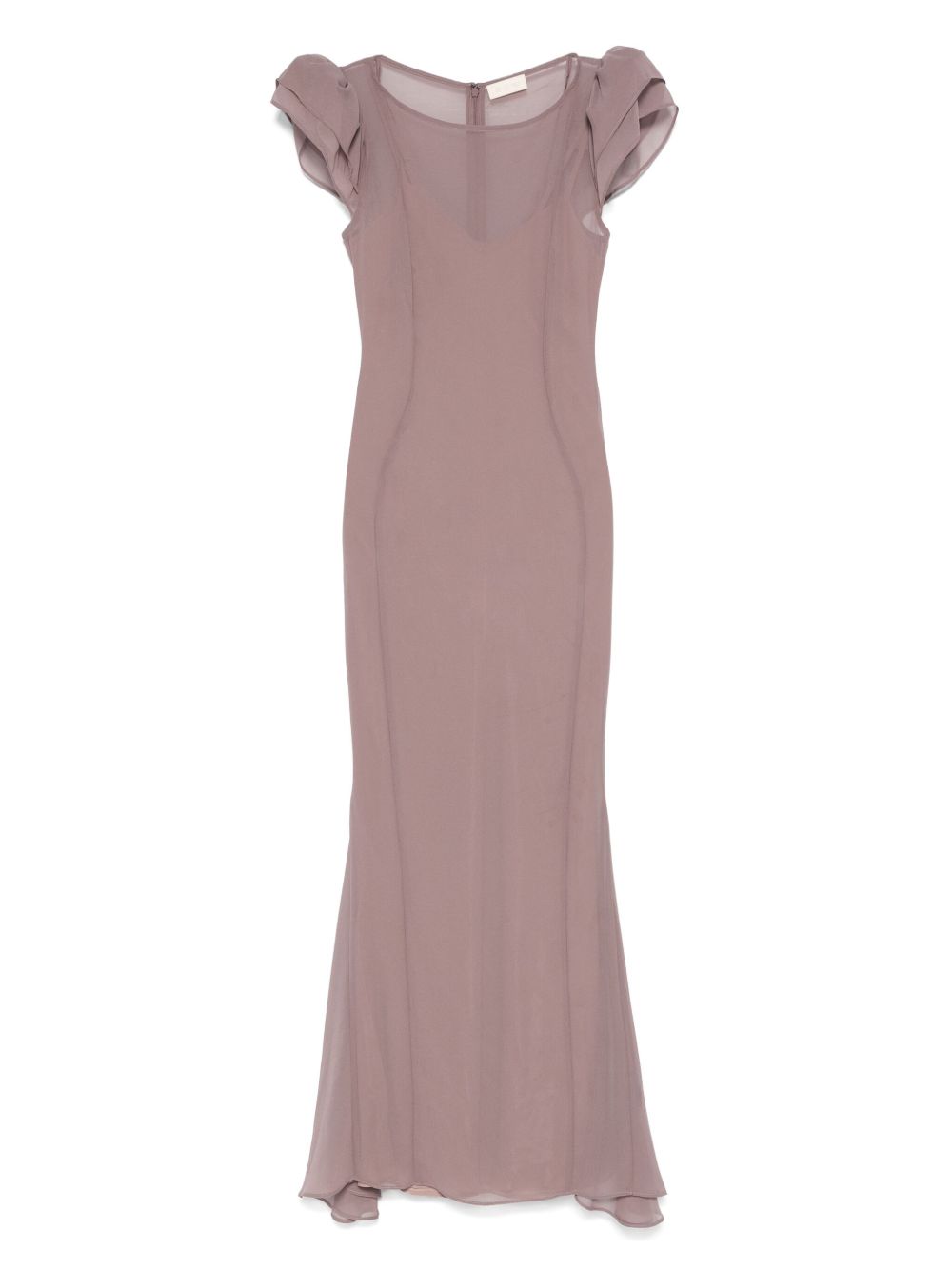 Short sleeve dress - Brown