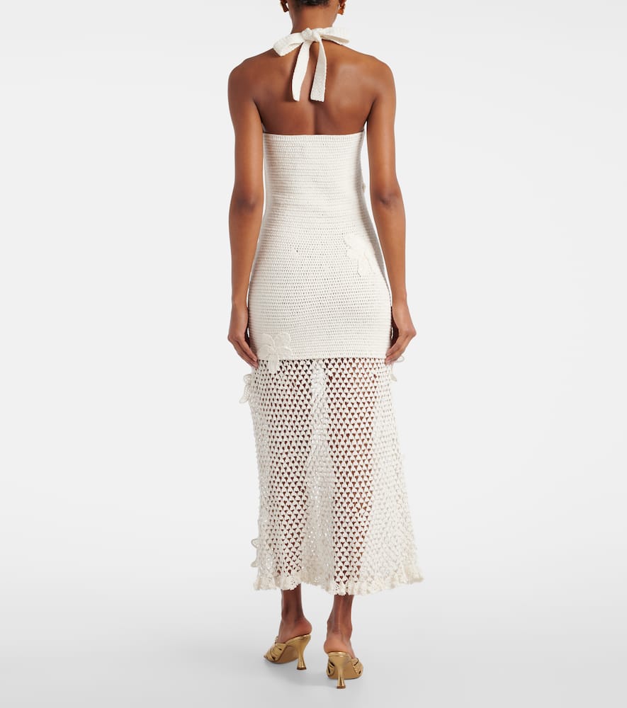 Crochet cotton maxi dress