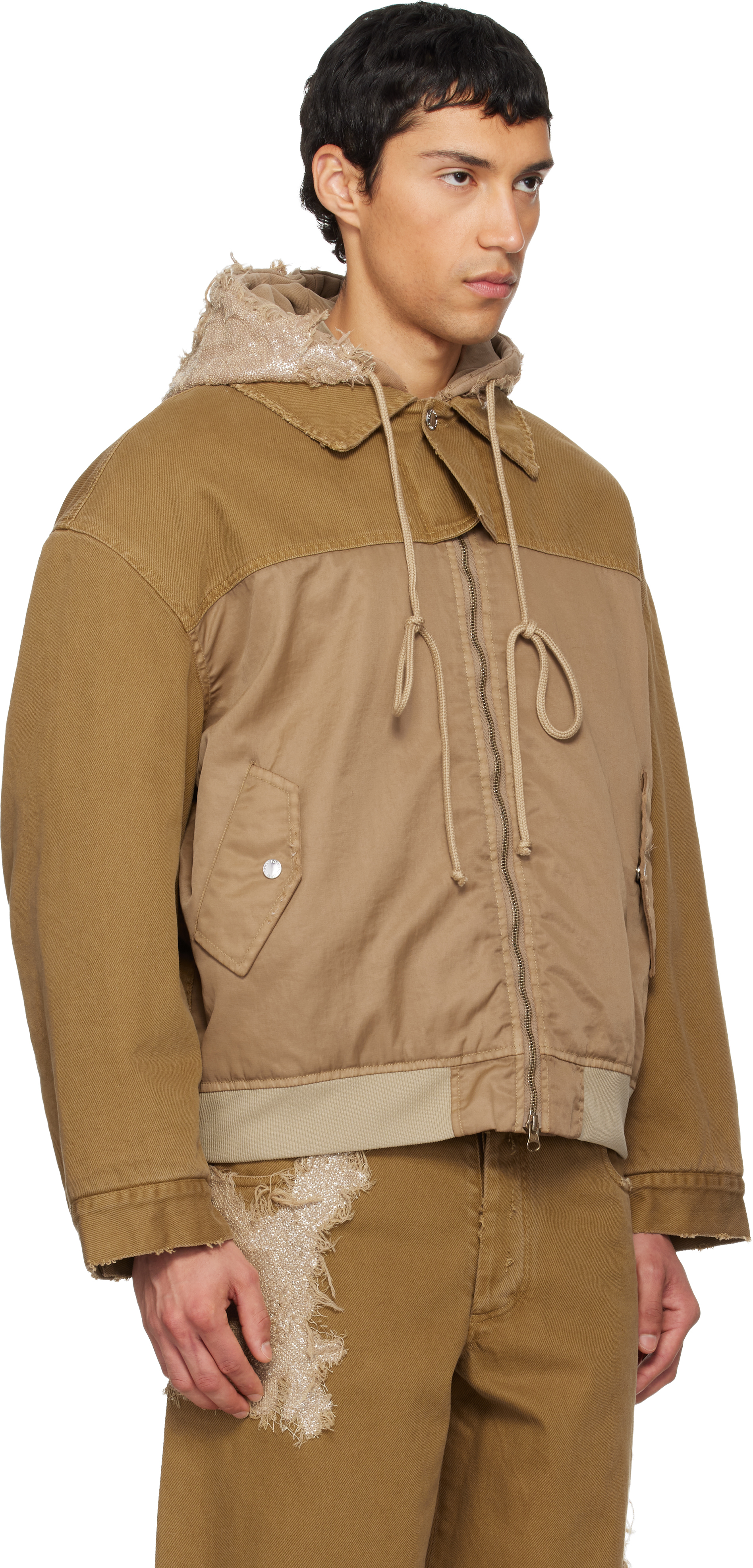 Khaki TKL Edition Faded Denim Jacket