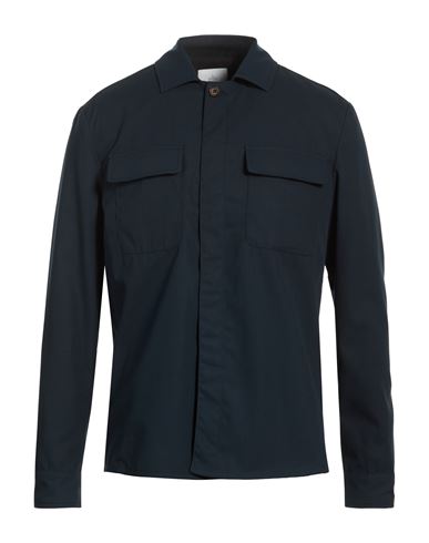Man Jacket Navy Size 40 Cotton, Sheepskin