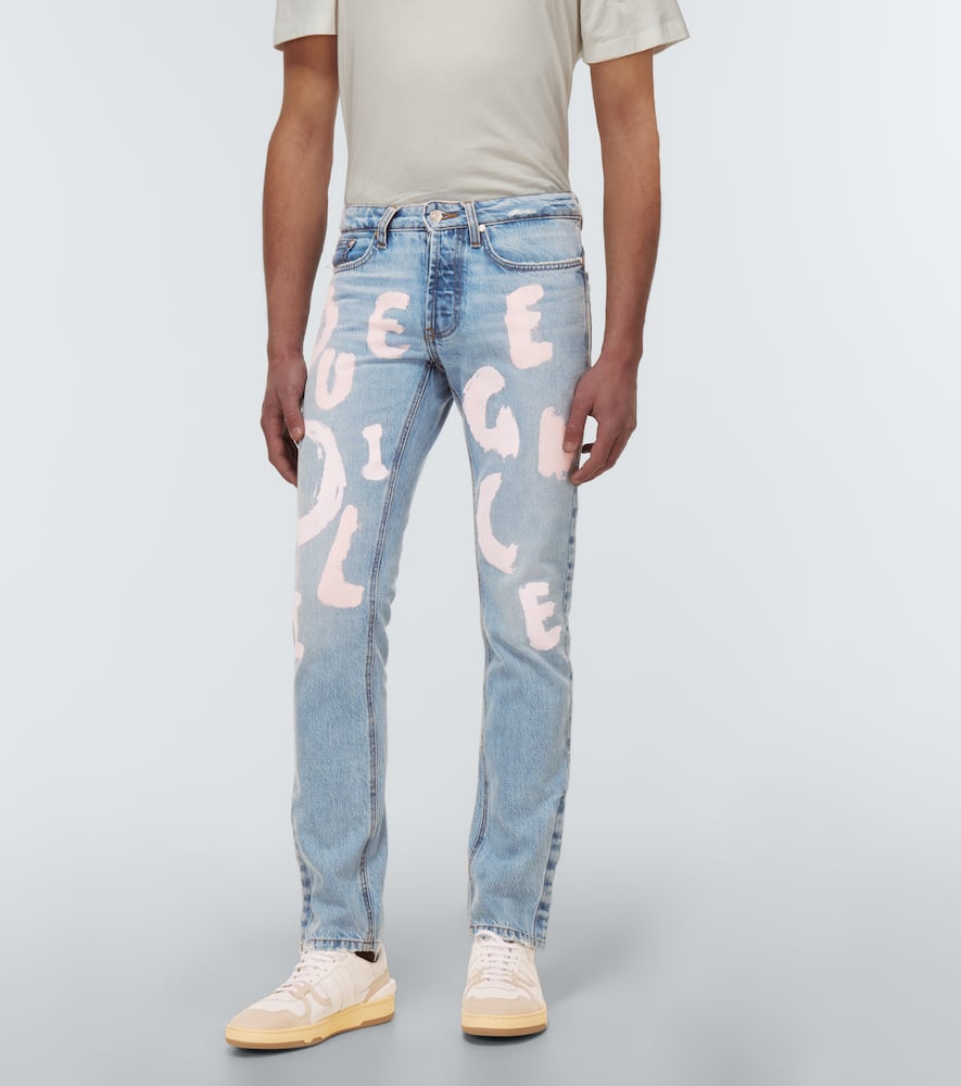 Printed jeans