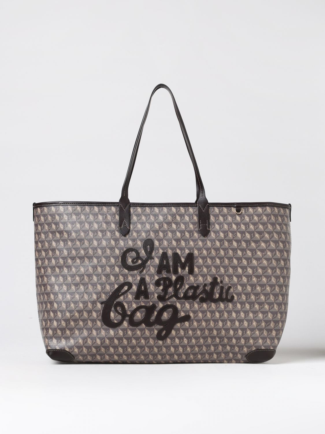 I Am A Plastic Bag motif tote bag - Brown