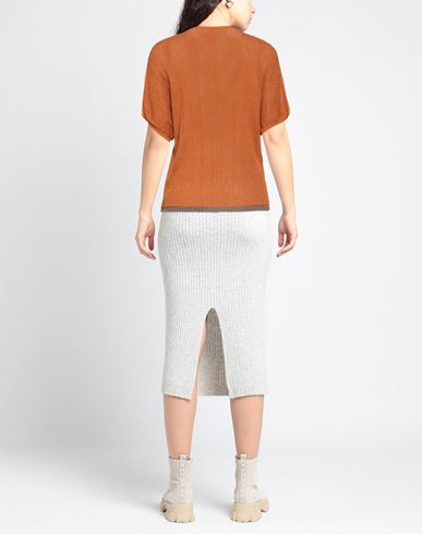Momoní Woman Sweater Rust Size M Viscose, Polyamide, Polyester, Elastane
