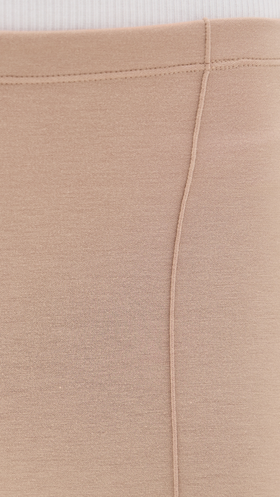 Scuba Cropped Wide Leg Pants Tan