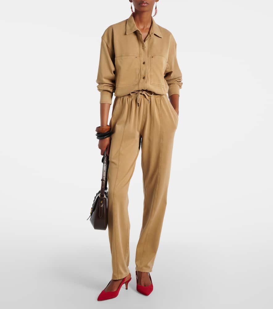 Rozene cotton jersey sweatpants
