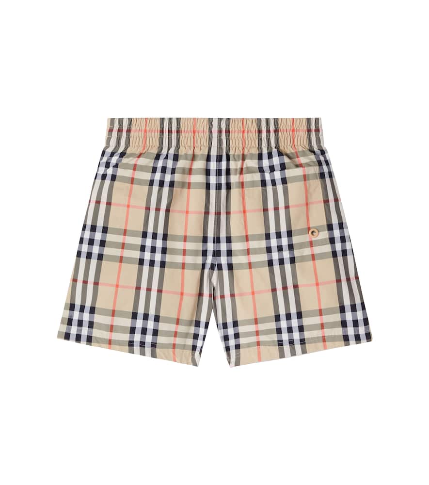 Burberry Check swim trunks