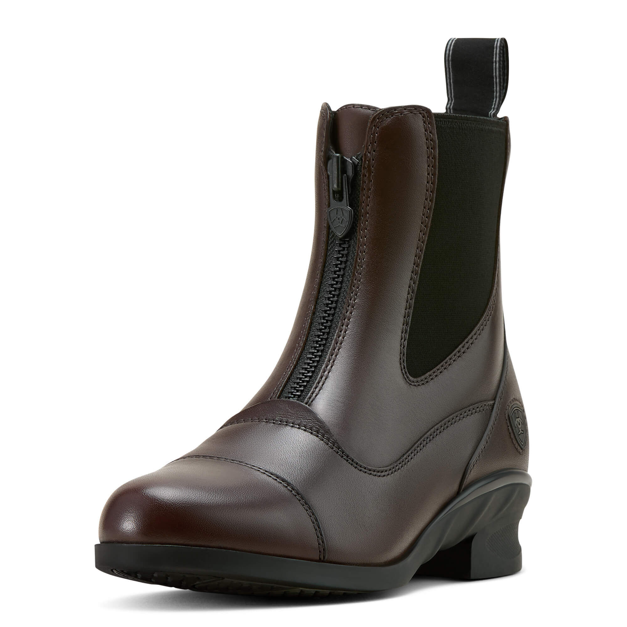Women's Heritage Zip Paddock Boots in Light Brown, B Medium Width