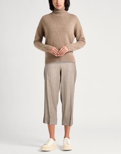 D. exterior Woman Pants Light brown Size 10 Viscose, Wool, Polyester, Elastane
