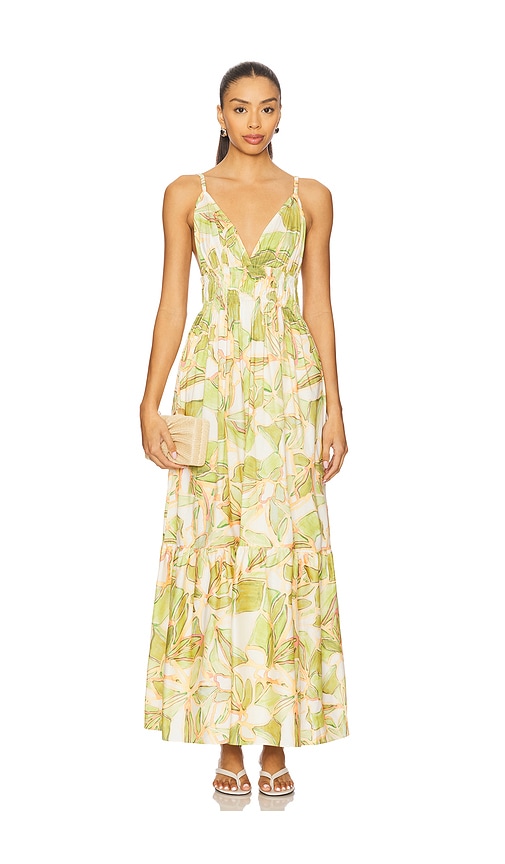 MISA Los Angeles Cintra Dress in Sage. M. Also in