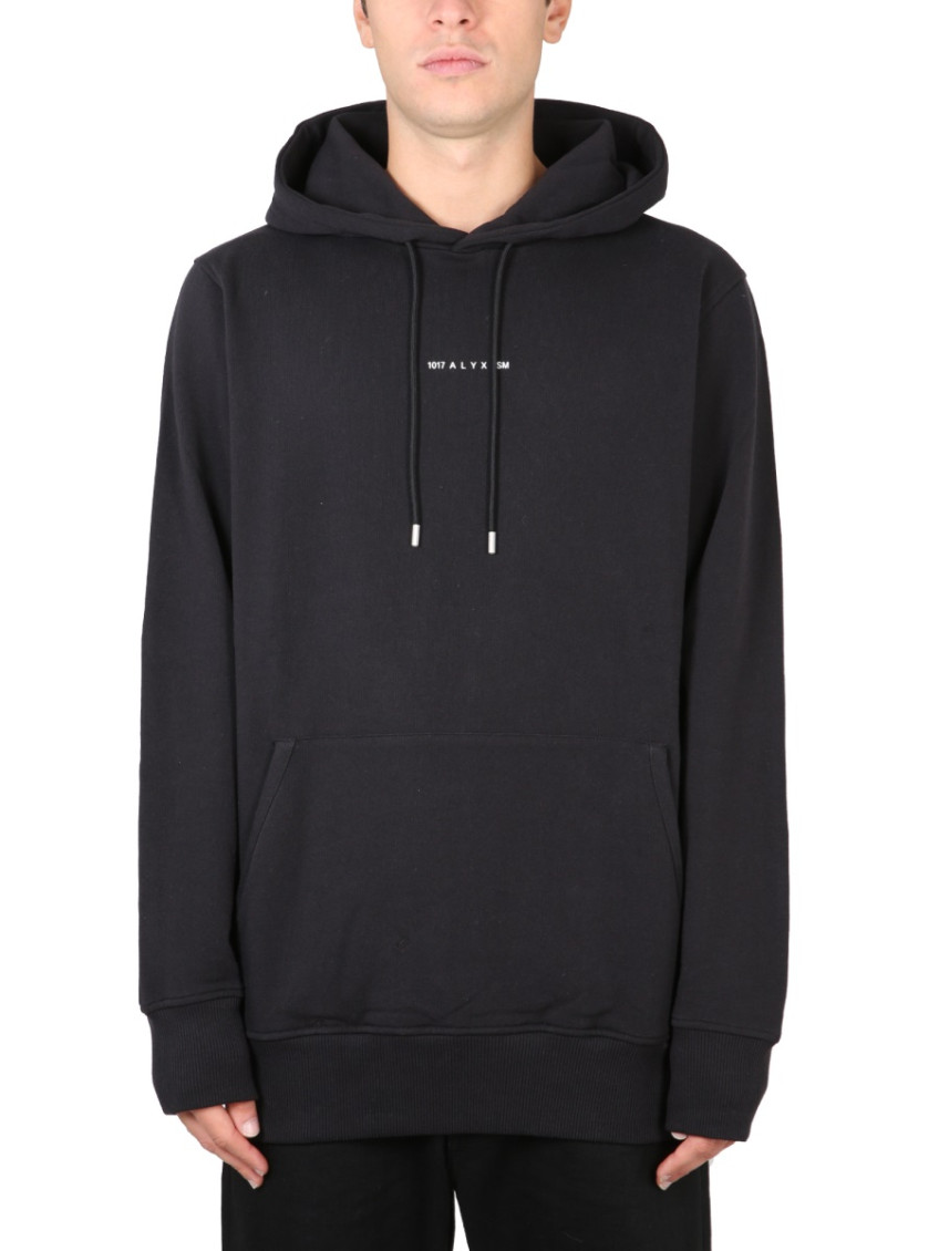 Black Logo Hood Sweatshirts