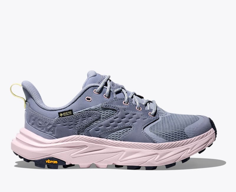 HOKA Women's Anacapa 2 Low GTX Shoes in Tranquil Blue/Lilac Cream