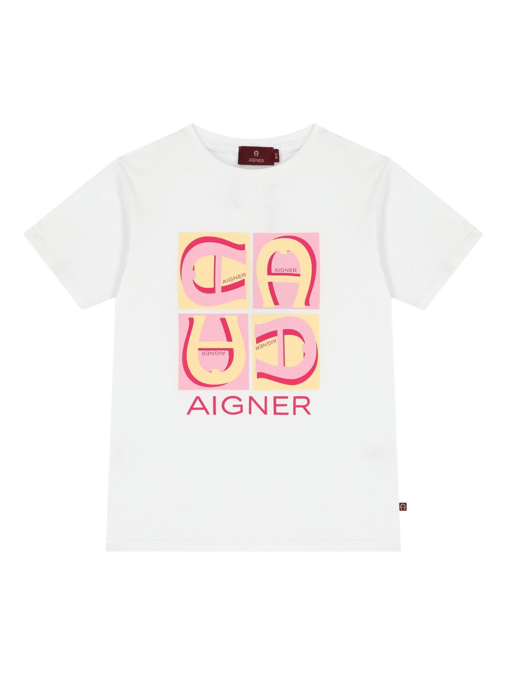Aigner Kids logo-print T-shirt - White