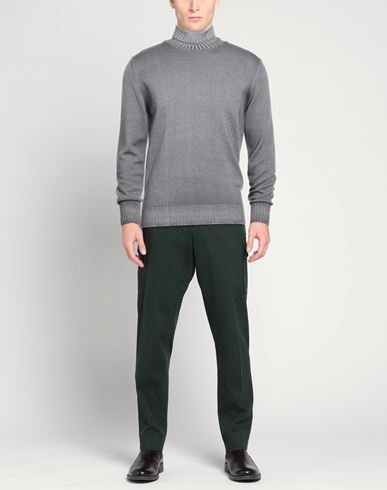 Man Turtleneck Grey Size 44 Merino Wool