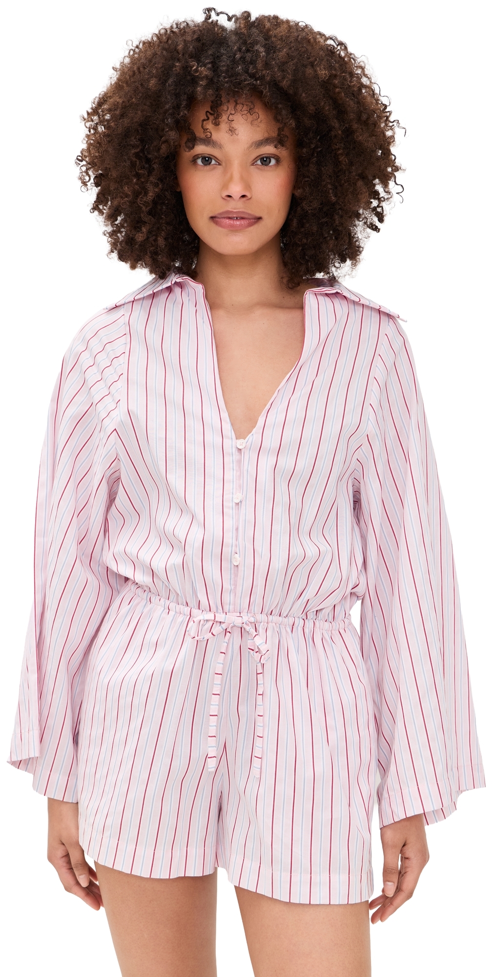 Aksel Romper Fiori Stripe Palazzo