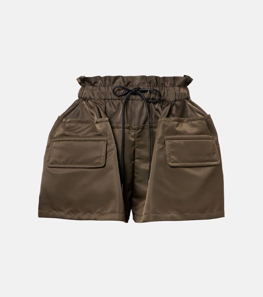 Technical twill shorts