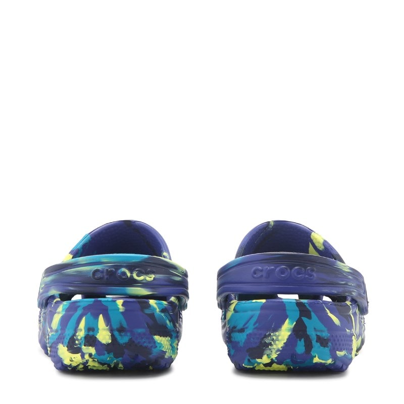 Kids' Marbled Classic Clog Little/Big Kid Sandals (Navy/Teal Marble)