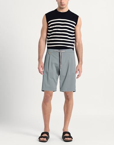 Beyond Time Man Shorts & Bermuda Shorts Grey Size 34 Polyester, Polyurethane