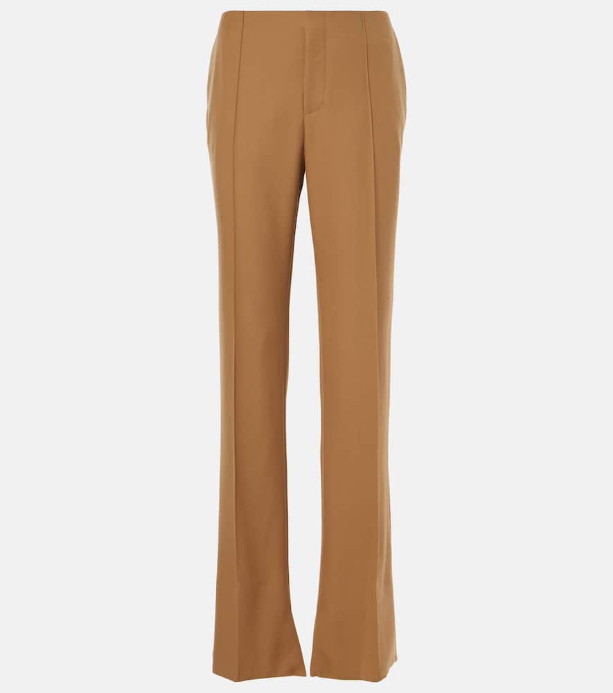 Chloé Mid-rise wool straight pants