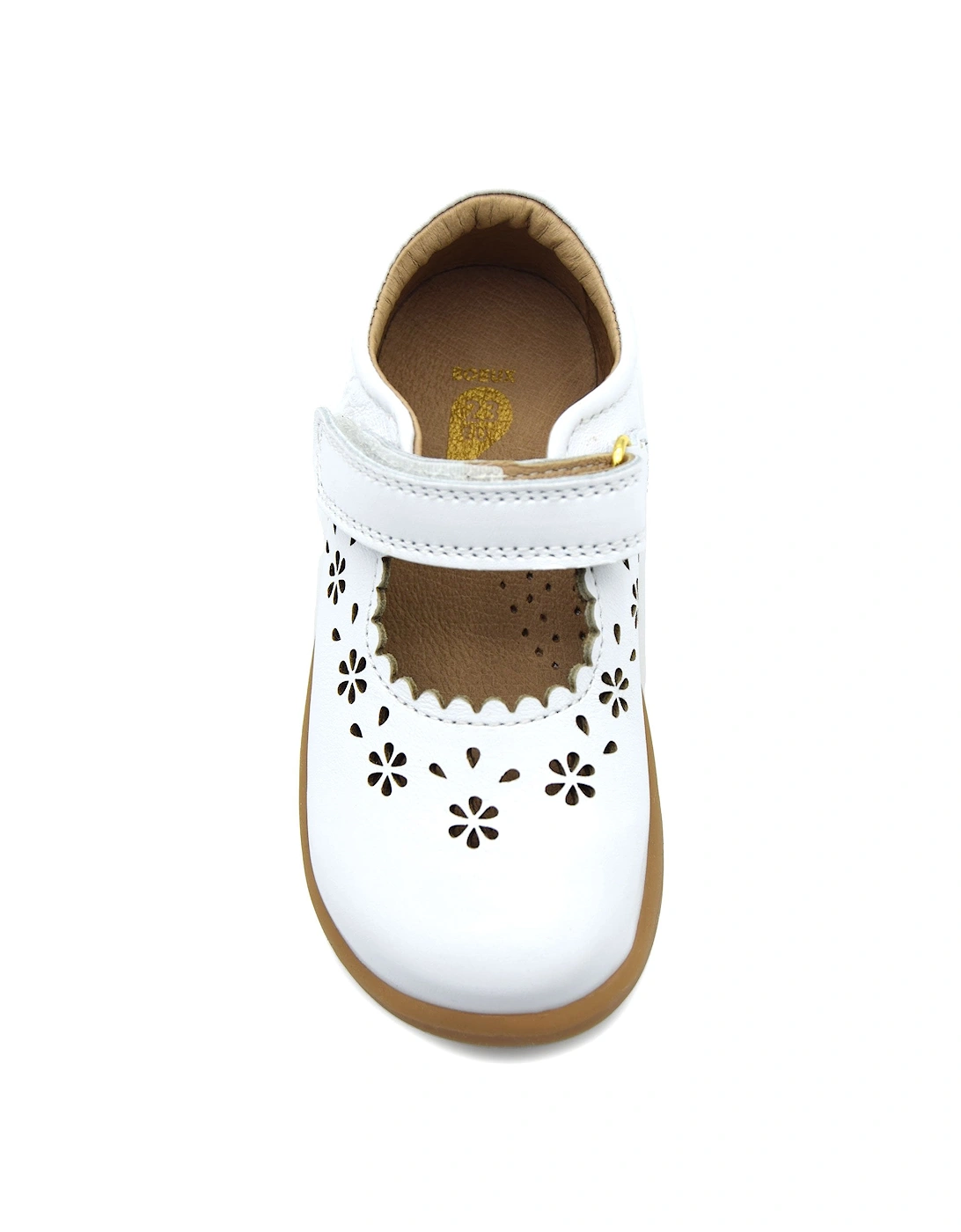 Bobux Girl's TILLY (STEP-UP) FIRST WALKER SHOE - White - Size: 4
