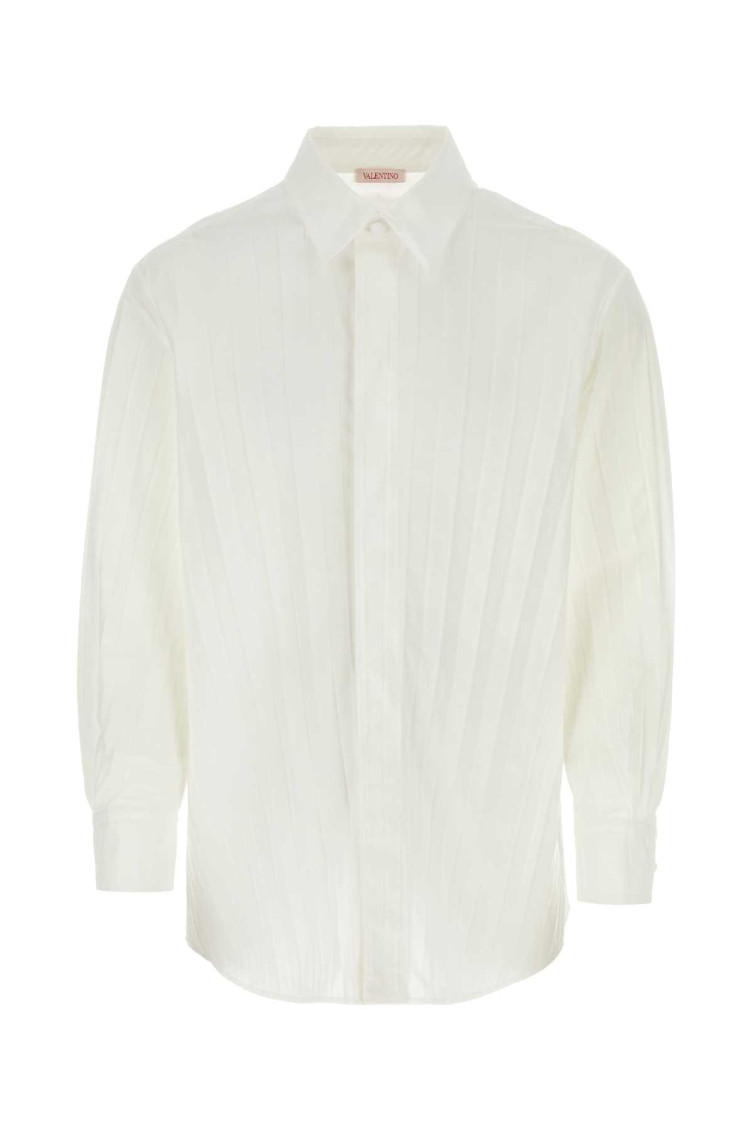 Pleated Cotton-blend Shirt