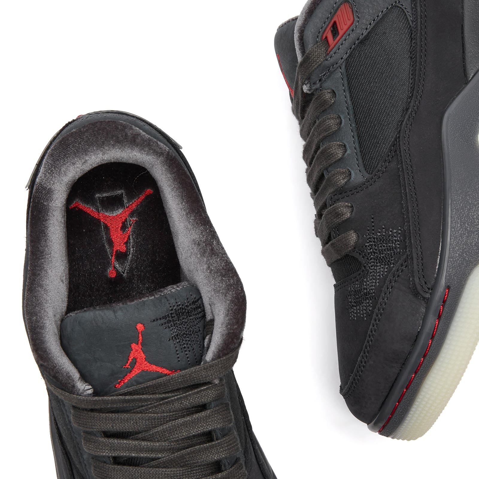 Air Jordan Flight Court SP Sneaker in Black/Red/Noir