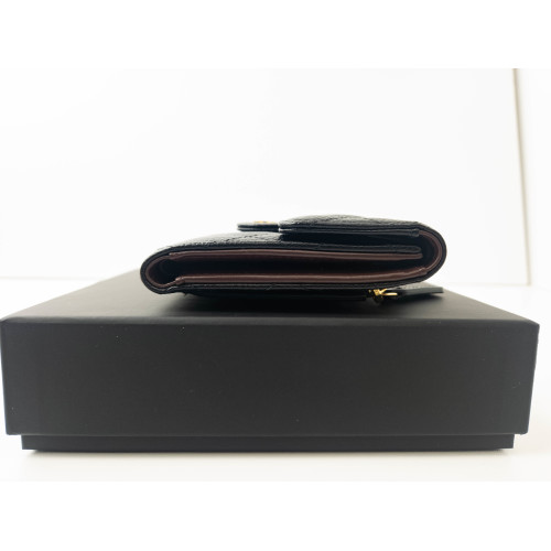 Chanel White Grained Calfskin Wallet Tri-Fold Pre-Owned