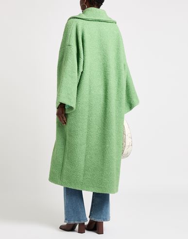 Woman Coat Green Size ONESIZE Wool