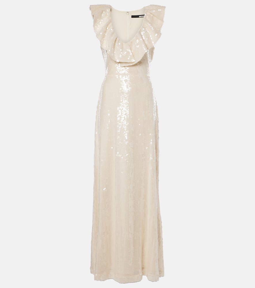 ROTATE | Rotate Ruffled sequined maxi dress | Realry