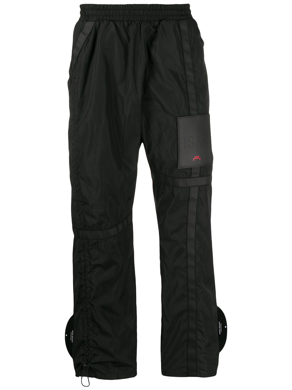 Logo patch trousers - Black