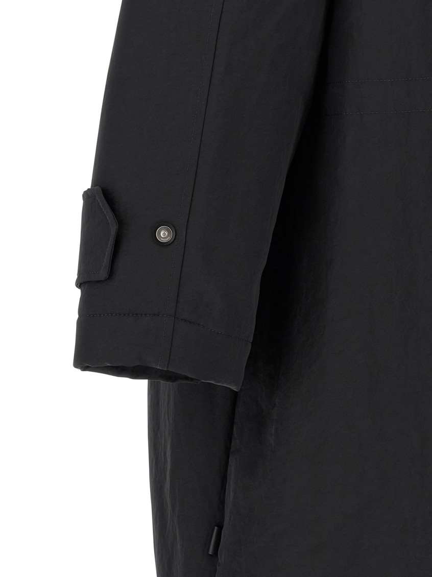Long Parka Puffer Jackets Gray