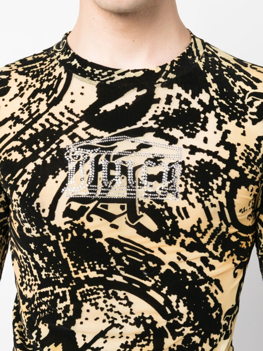 Yellow Printed Top