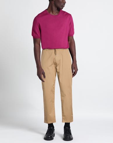 Man Pants Camel Size XL Cotton, Elastane