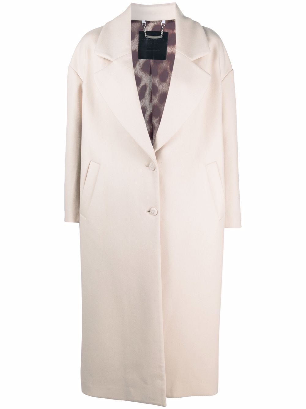 Iconic Plein wool-blend coat - Neutrals